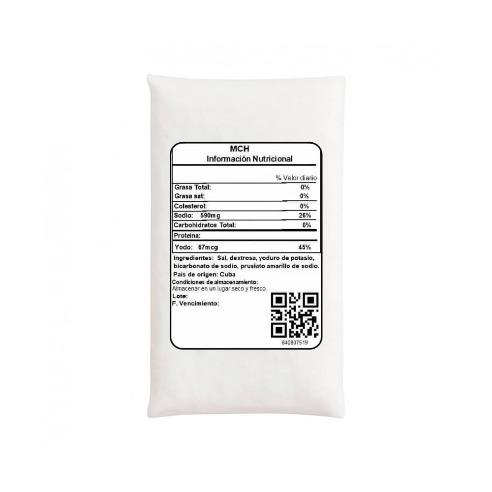Sal fina yodada MCH (454 g / 1 lb) - Miniatura 3