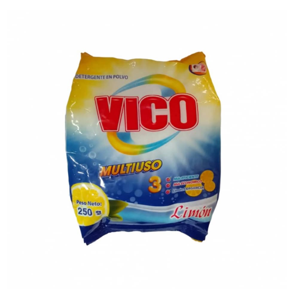 Detergente en polvo multiuso fragancia limón Vico (250 g / 8.8 oz) - Imagen 1