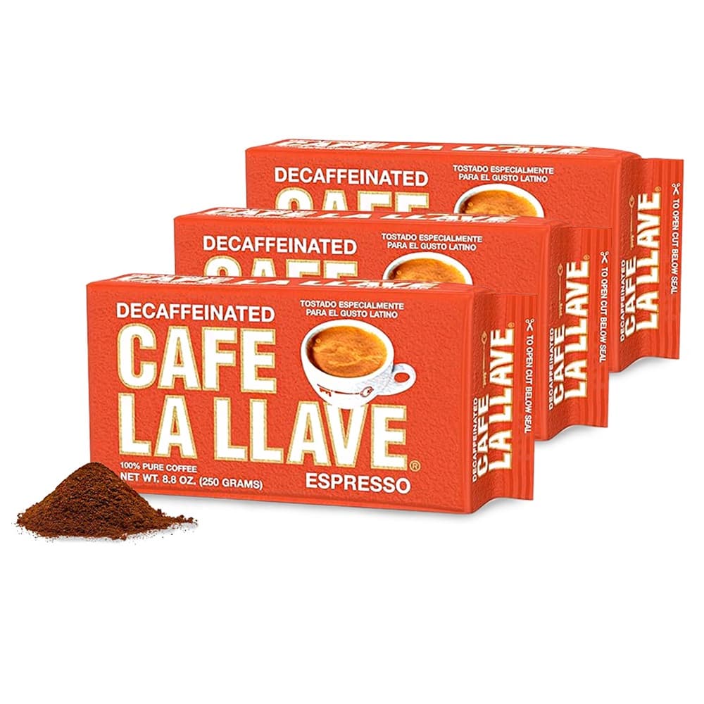 Café expresso tostado descafeinado La Llave (3 x 250 g / 8.8 oz) - Imagen 1