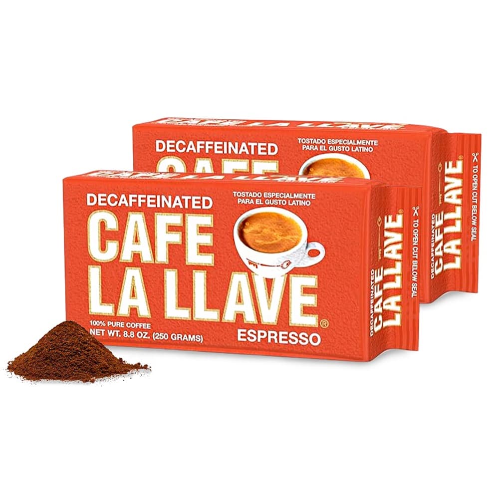Café expresso tostado descafeinado La Llave (2 x 250 g / 8.8 oz) - Imagen 1