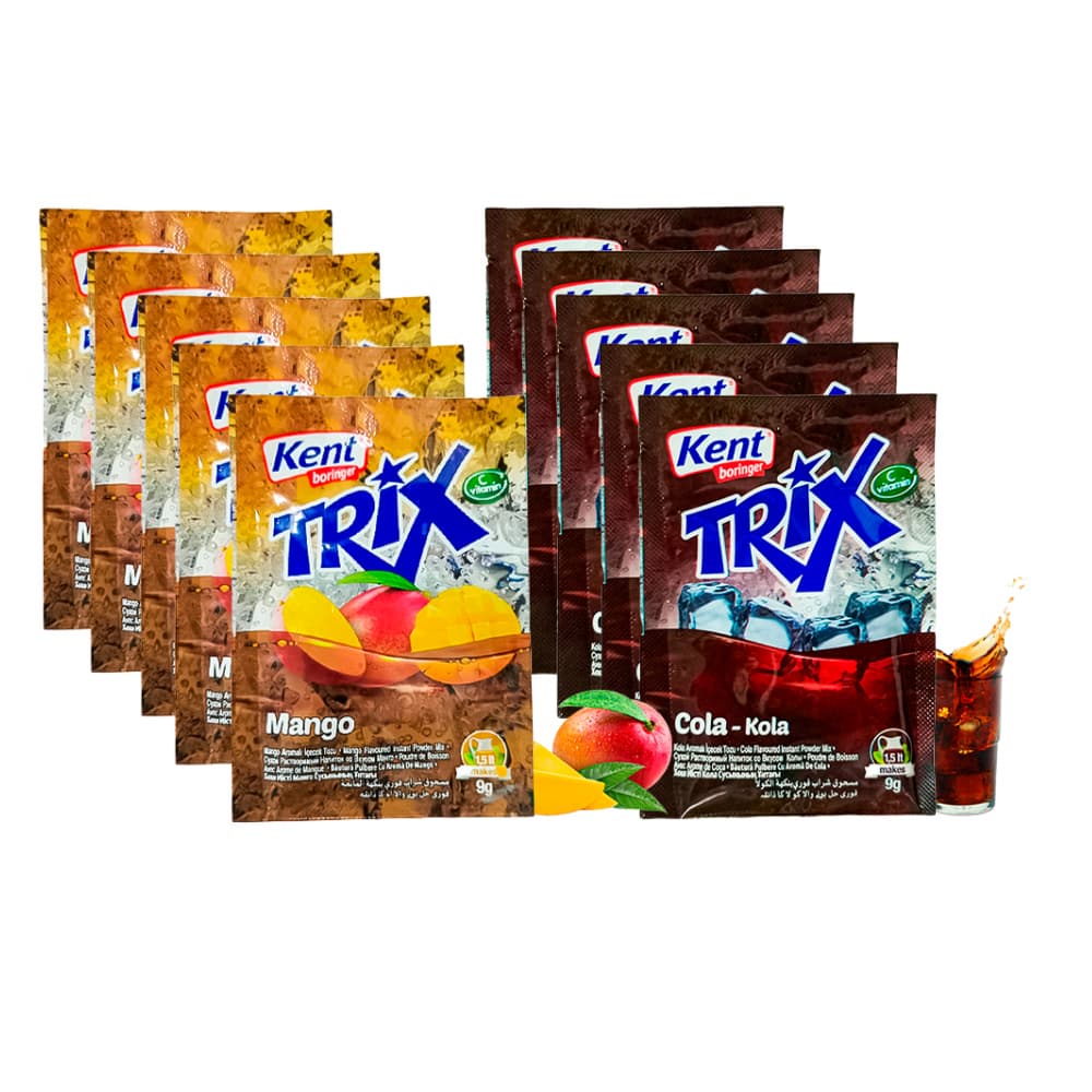 Combo de refrescos: Refresco en polvo sabor cola Trix + Refresco en polvo sabor mango Trix - Imagen 1