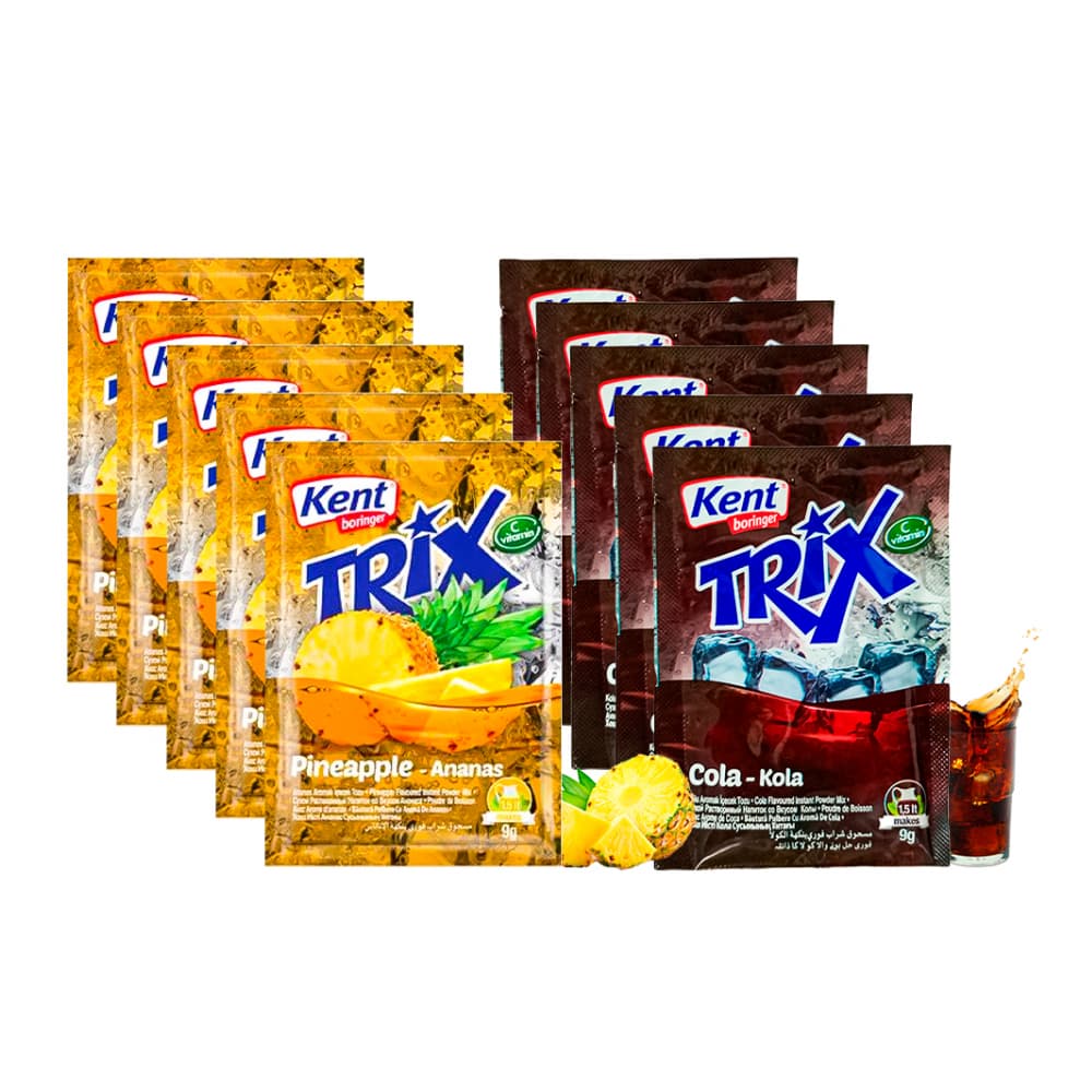 Combo de refrescos: Refresco en polvo sabor piña Trix + Refresco en polvo sabor cola Trix - Imagen 1