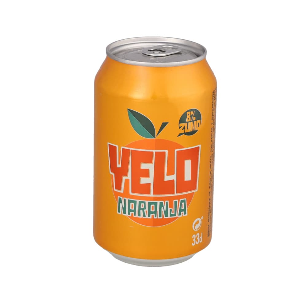 Refresco gaseado de naranja Yelo (330 ml) - Imagen 1