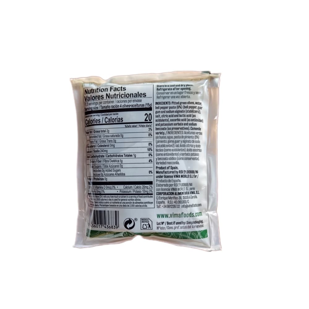 Aceitunas rellenas con pimiento (5 x 170 g / 5.99 oz) - Miniatura 3