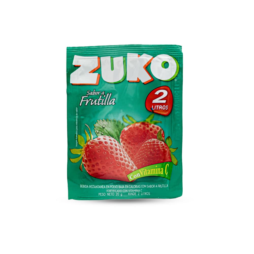 Refresco instantáneo sabor frutilla Zuko (20 g) - Imagen 1
