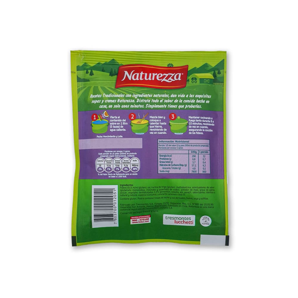 Sopa caracolitos Naturezza (55 g / 1.94 oz) - Miniatura 3