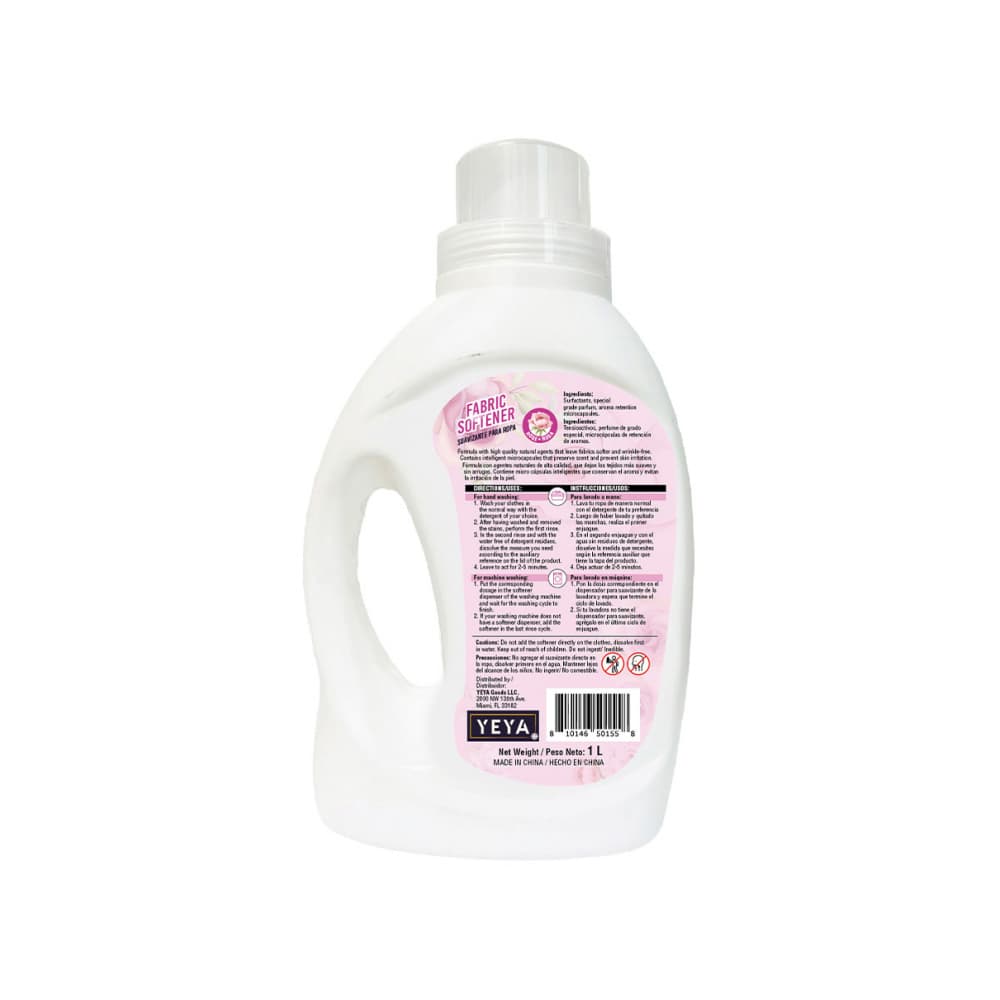 Suavizante para ropa con aroma de rosa YEYA (1 L) - Miniatura 3
