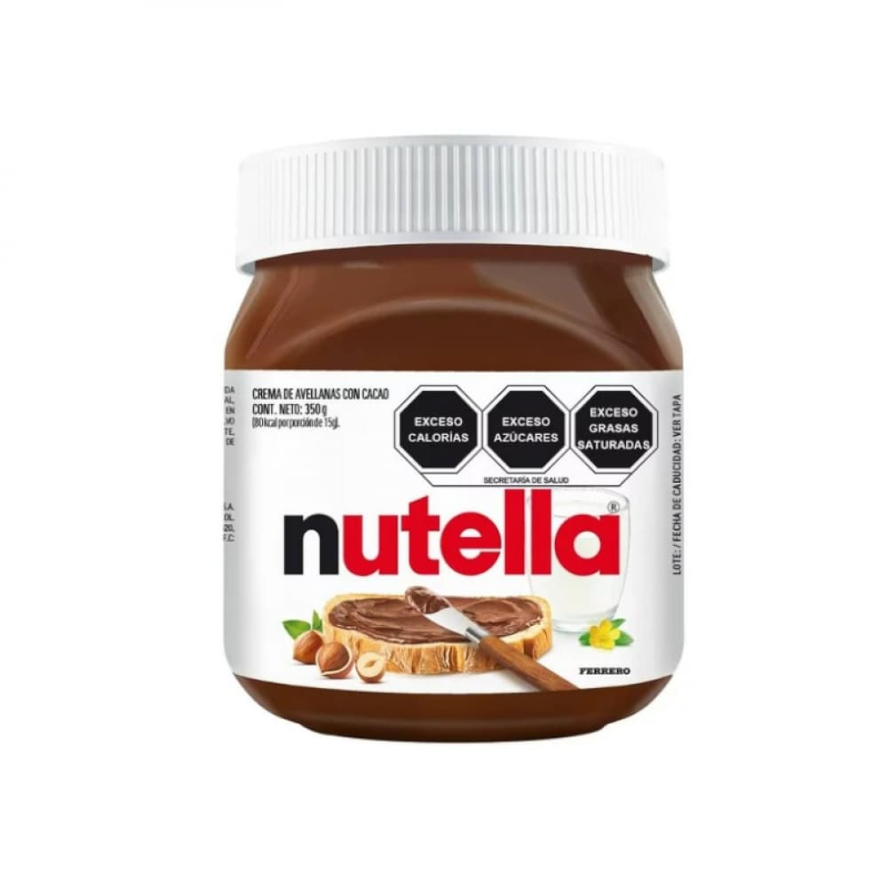 Crema de avellanas con cacao Nutella Ferrero (350 g / 12.3 oz) - Imagen 1