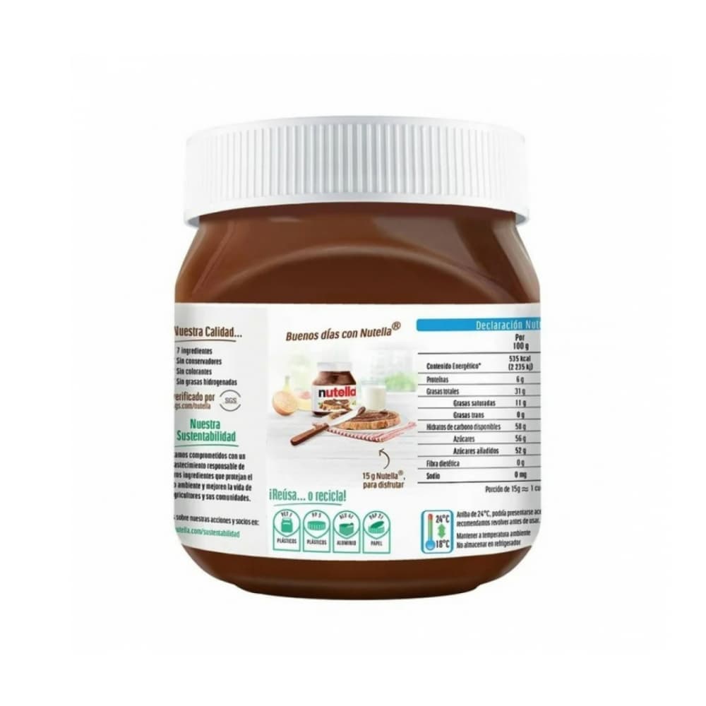 Crema de avellanas con cacao Nutella Ferrero (350 g / 12.3 oz) - Miniatura 2
