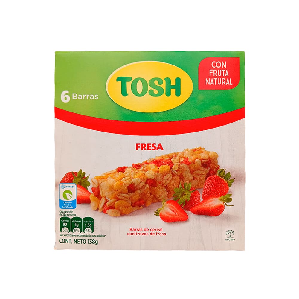 Barras de cereal con trozos de fresa Tosh (138 g / 4.9 oz) - Miniatura 4
