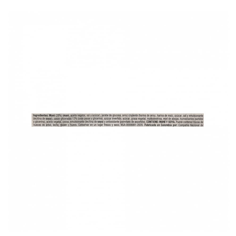 Barras de cereal con maní y pasas Tosh (138 g / 4.9 oz) - Miniatura 3