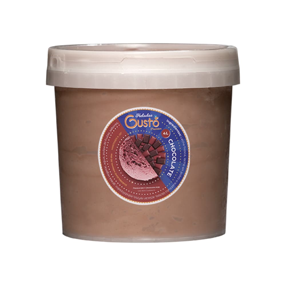 Helado Premium de chocolate Gustó (4 L) - Miniatura 4