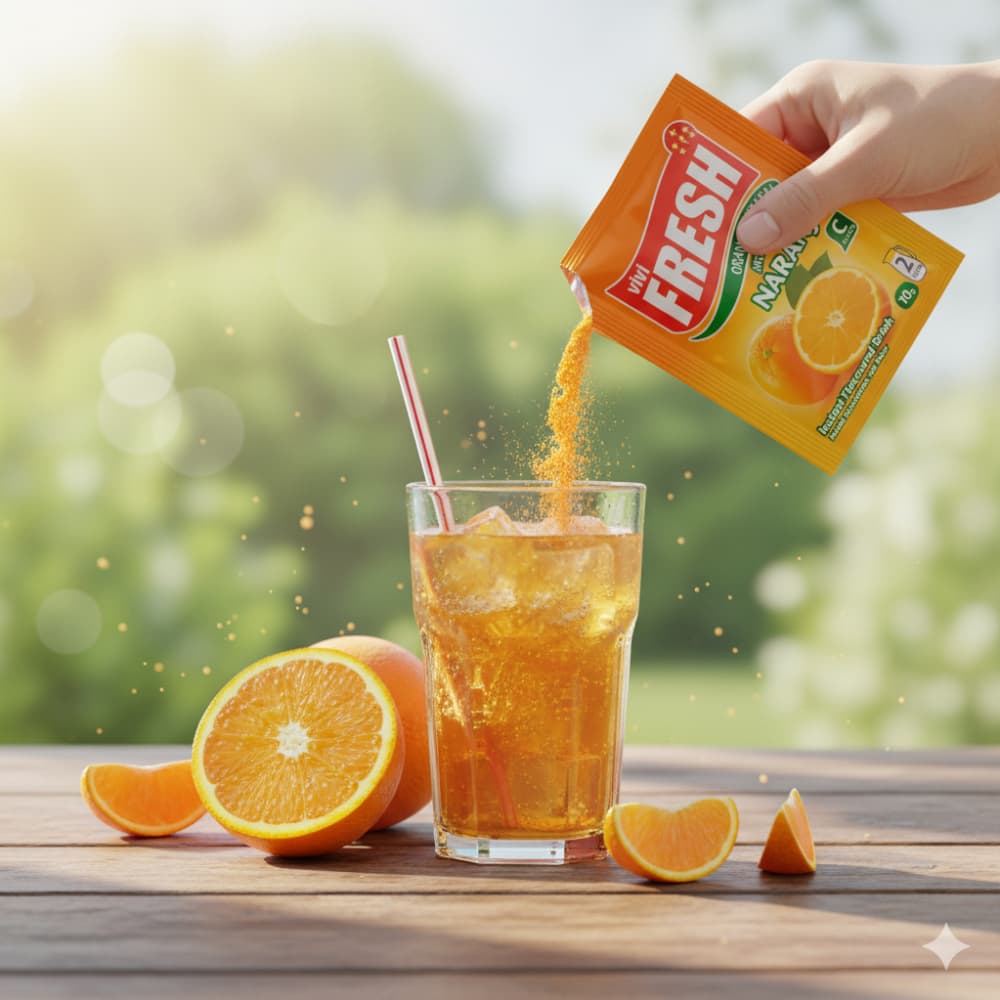 Refresco instantáneo sabor naranja Vivi Fresh Erdem (24 x 10 g) - Miniatura 4