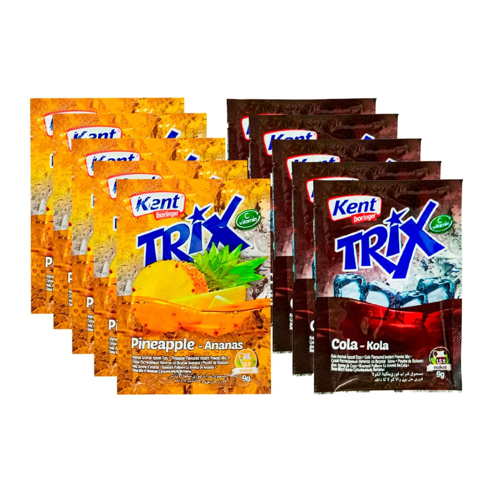 Combo de refrescos: Refresco en polvo sabor piña Trix + Refresco en polvo sabor cola Trix - Imagen 1