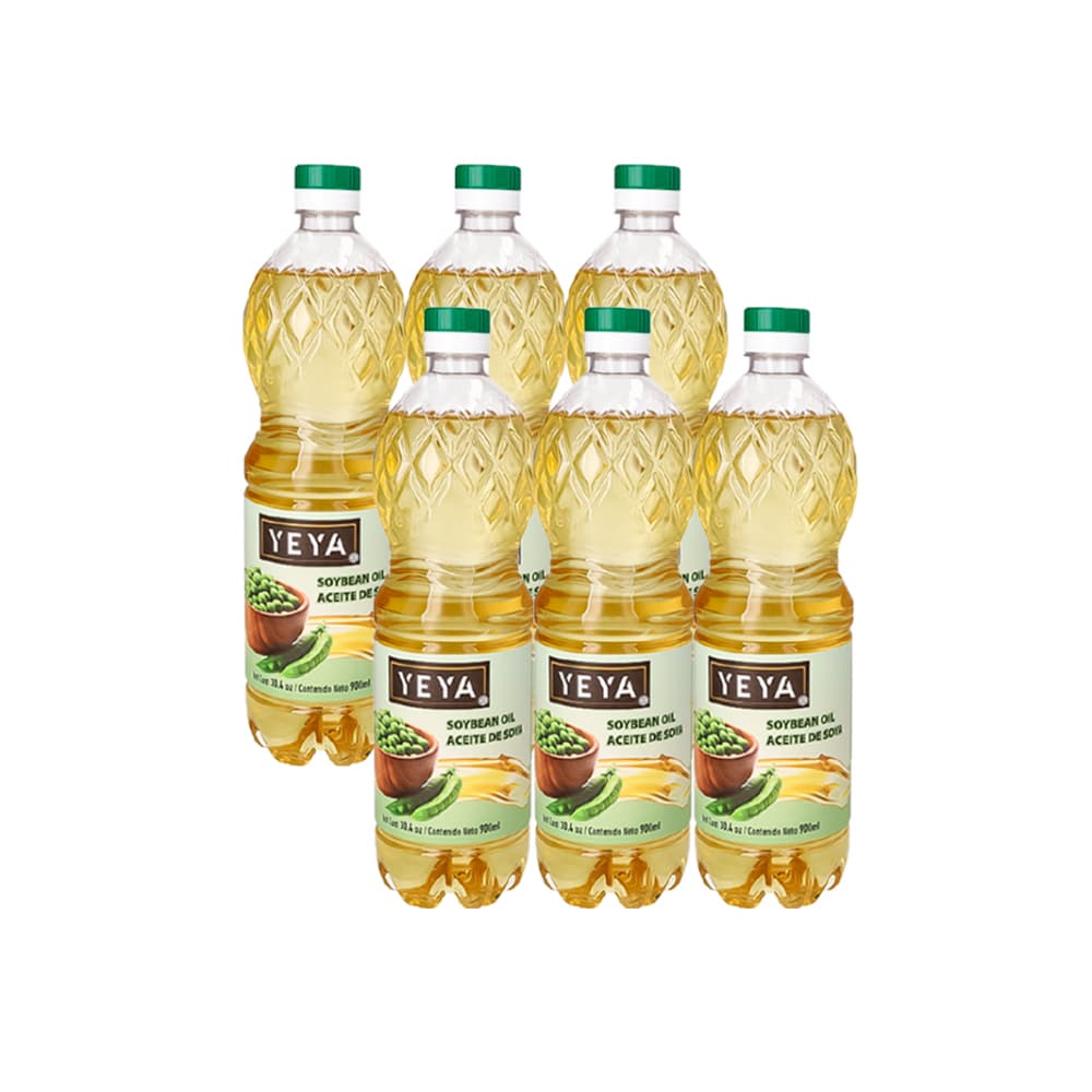 Aceite de soya Yeya (6 x 900 ml / 30.4 oz) - Imagen 1