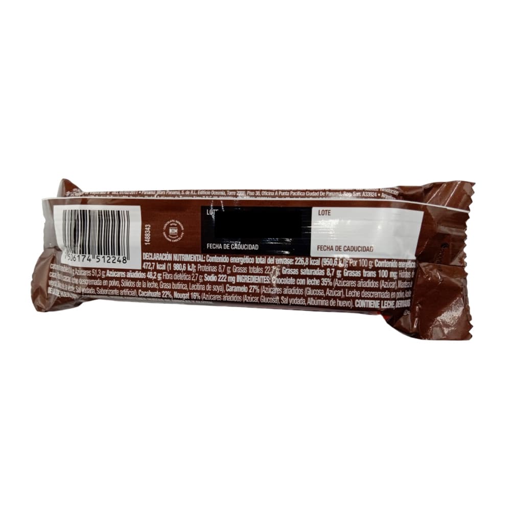 Barra de chocolate con relleno de caramelo y cacahuetes Snickers (48 g / 1.69 oz) - Miniatura 2