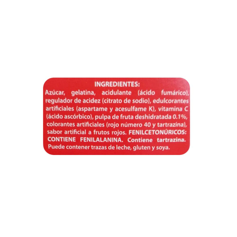 Gelatina sabor a frutos rojos Boom (40 g / 1.4 oz) - Miniatura 2