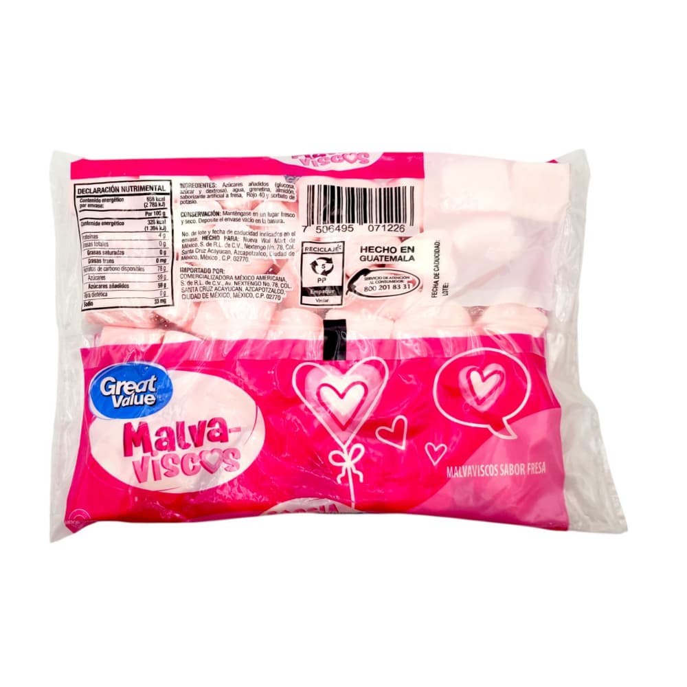 Malvaviscos sabor fresa Great Value (200 g / 7.05 oz) - Miniatura 2