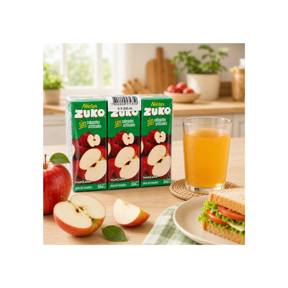 Néctar de manzana Zuko (6 x 200 ml) - Miniatura 5