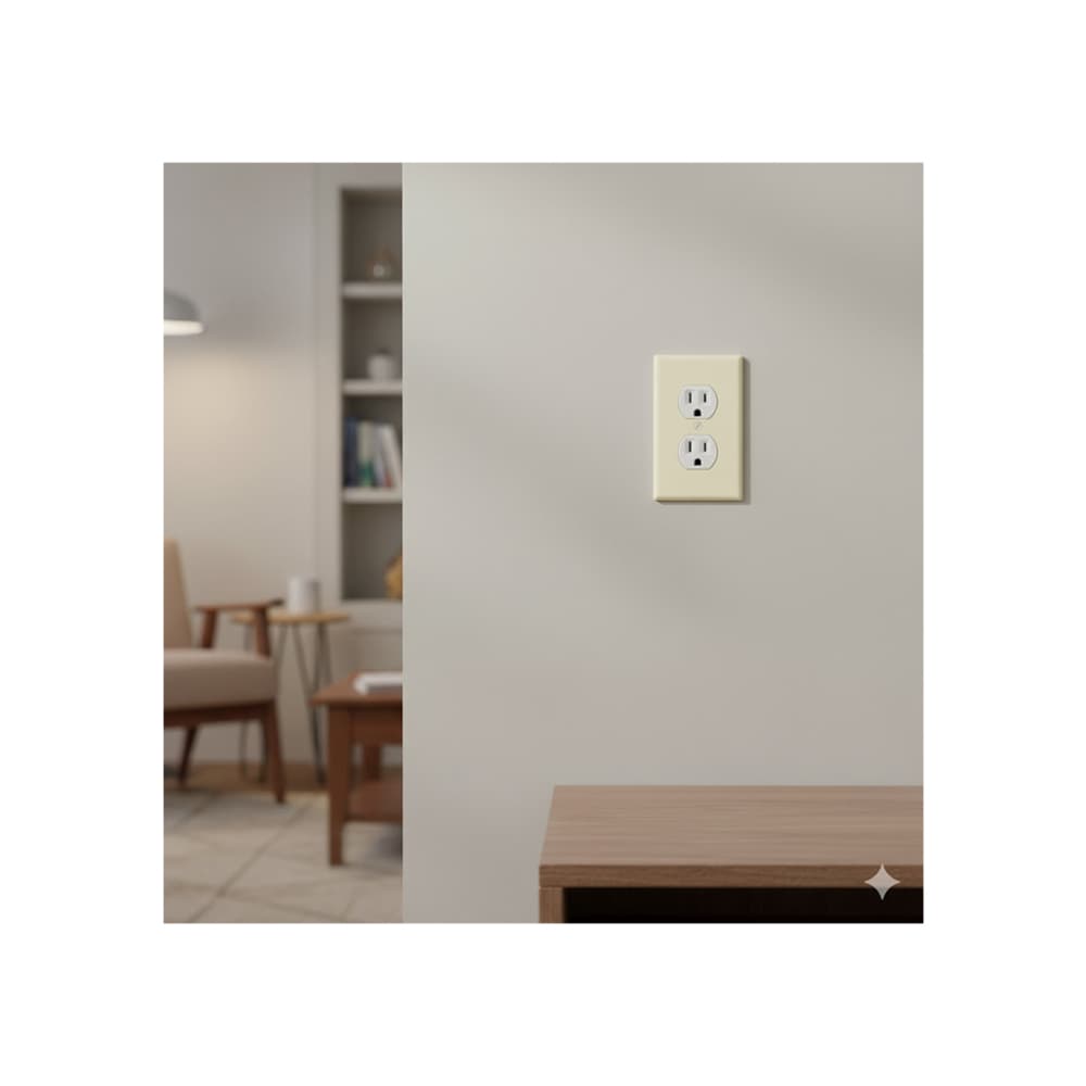 Tapa para tomacorriente e interruptor doble Troen - Miniatura 4