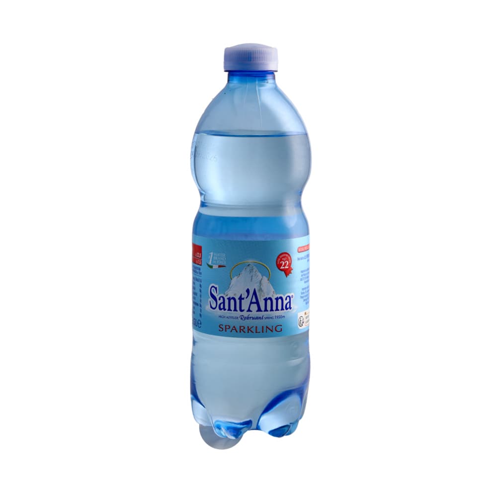 Agua mineral natural con gas Sant'Anna (500 ml) - Imagen 1