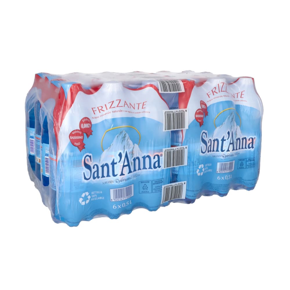 Agua mineral natural con gas Sant'Anna ( 24 x 500 ml) - Miniatura 2