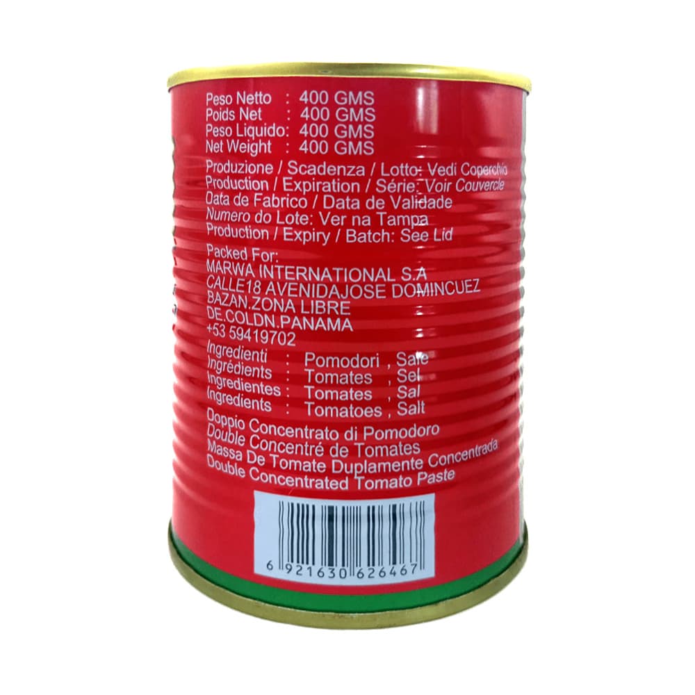 Pasta de tomate Marwa (4 x 400 g / 14.1 oz) - Miniatura 3