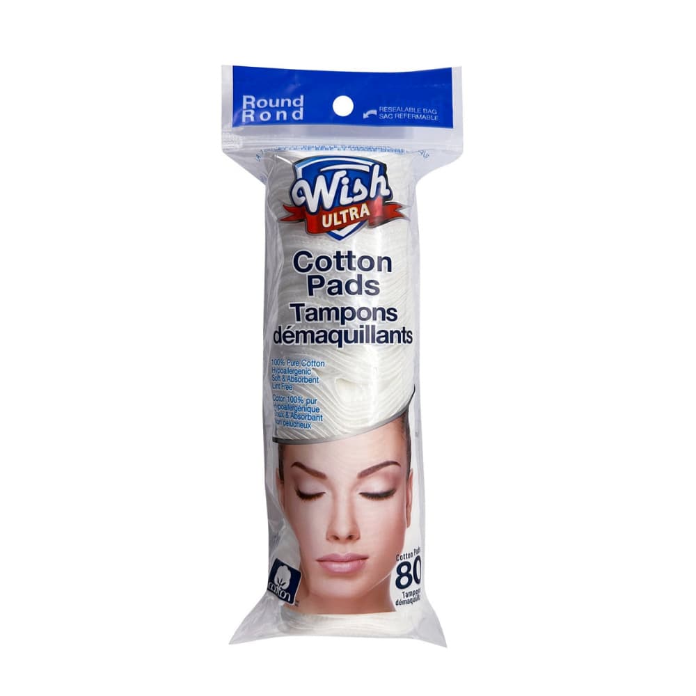 Almohadillas de algodón desmaquillantes Wish Ultra (80 u) - Imagen 1