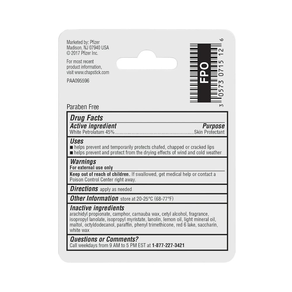 Bálsamo labial sabor fresa Chap Stick (4 g) - Miniatura 2