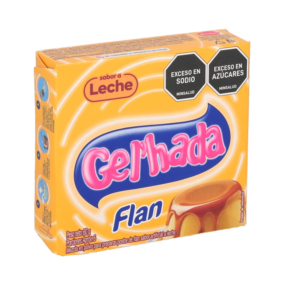 Flan sabor a leche Gel´hada (60 g / 2.12 oz) - Imagen 1