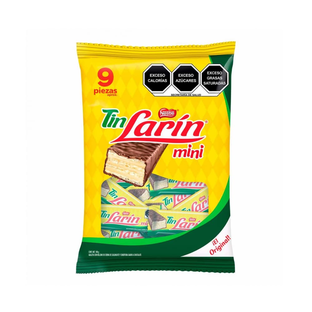 Galleta con relleno de crema de maní y chocolate Tin Larin (108 g / 380 oz) - Imagen 1