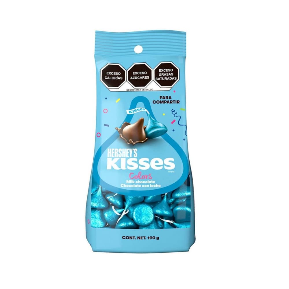 Chocolates con leche fiesta azul Kisses Hershey's (190 g / 6.7 oz) - Imagen 1