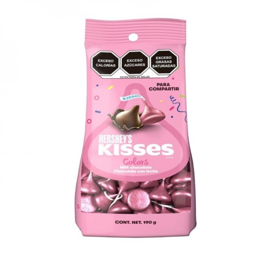 Chocolate con leche fiesta rosa Hershey's Kisses (190 g / 6.7 oz) - Miniatura 2