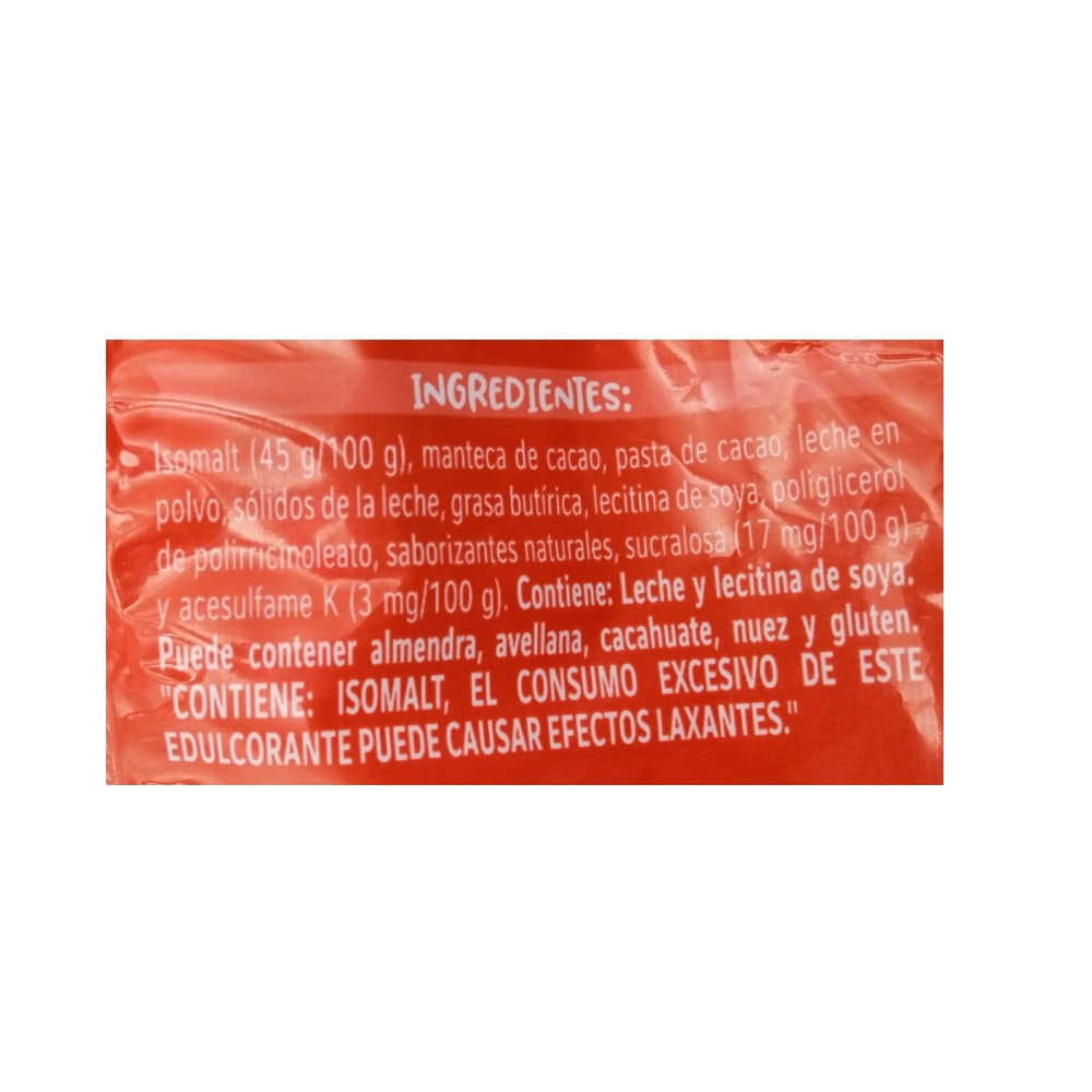 Barritas de chocolate con leche sin azúcar CarlosV (112 g / 3.95 oz) - Miniatura 2