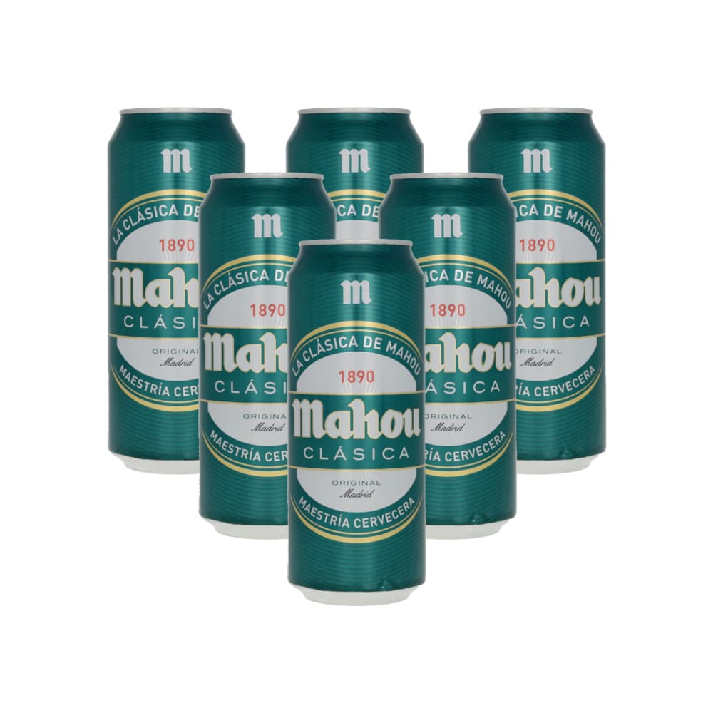 Cerveza Mahou Clásica (6 x 500 ml) - Miniatura 1
