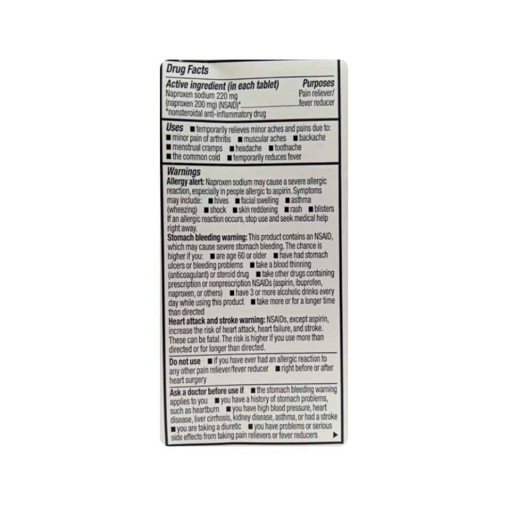 Naproxeno sódico 220 mg Rugby (50 tabletas) - Miniatura 2