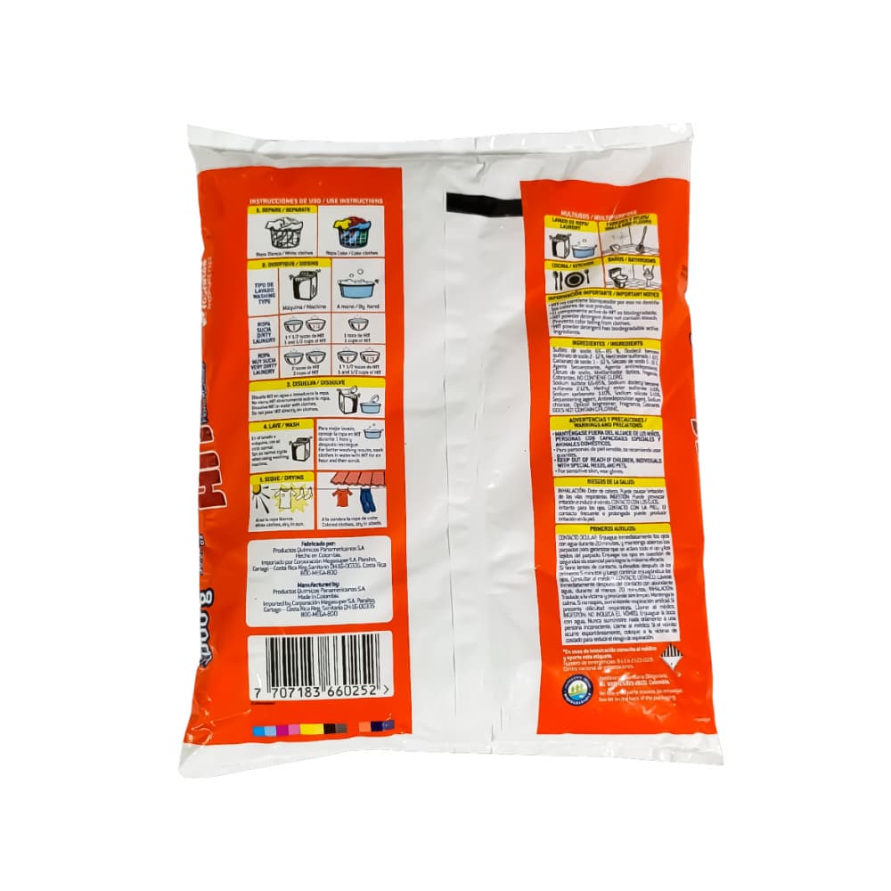 Detergente en polvo multiusos aroma fantasía de flores Hit (2 x 1 kg / 2.2 lb) - Miniatura 3