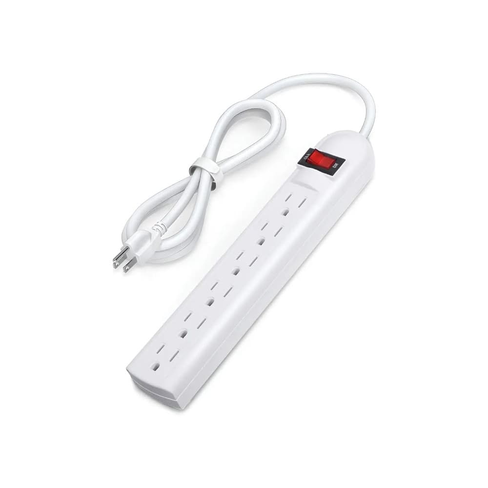 Extensión eléctrica de 6 salidas de triple espiga JRDQ - Miniatura 1