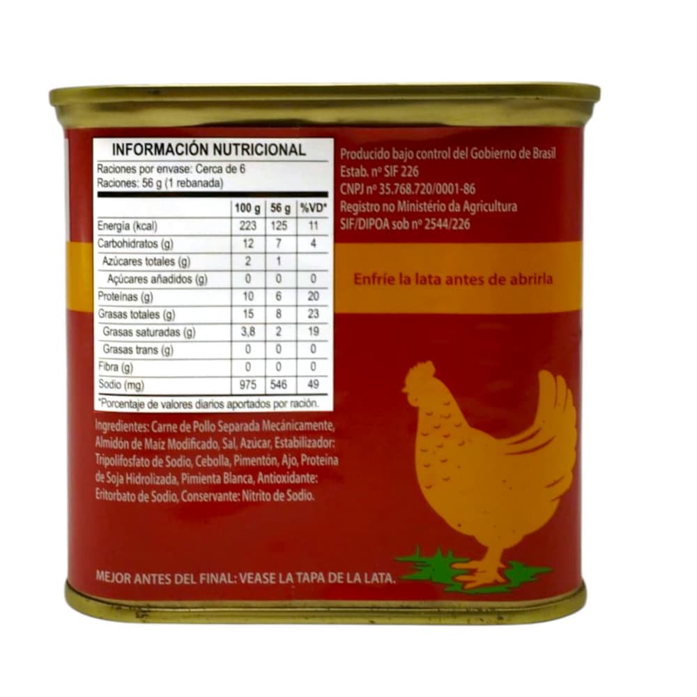 Fiambre -spam- de pollo Pampeano (320 g / 11.28 oz) - Miniatura 3