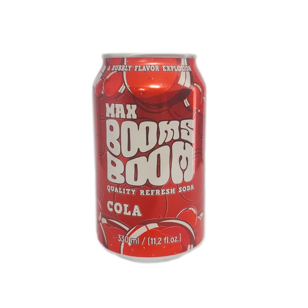 Refresco gaseado sabor cola Max Booms Boom (330 ml) - Imagen 1