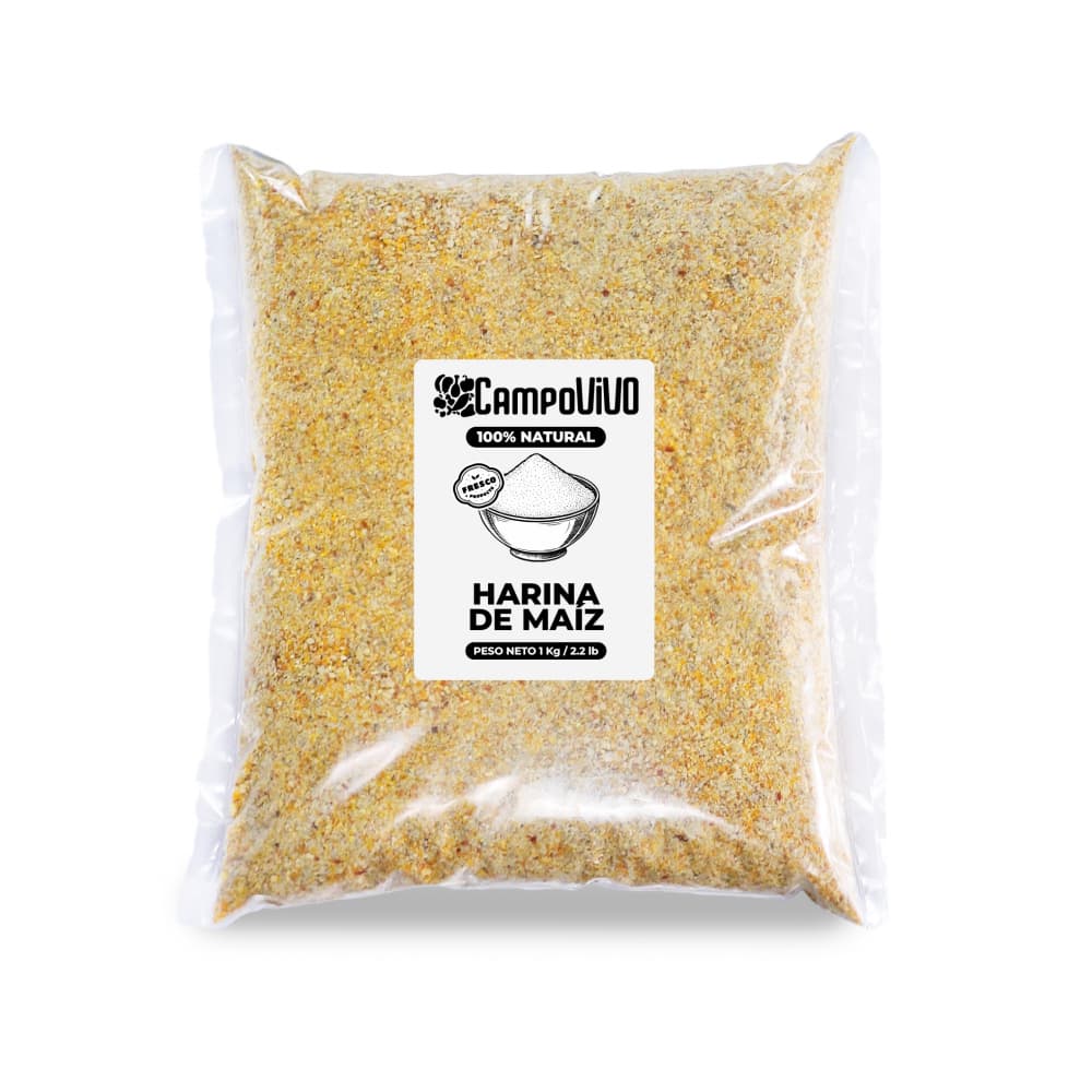 Harina de maíz Campo Vivo (1 kg / 2.2 lb) - Imagen 1