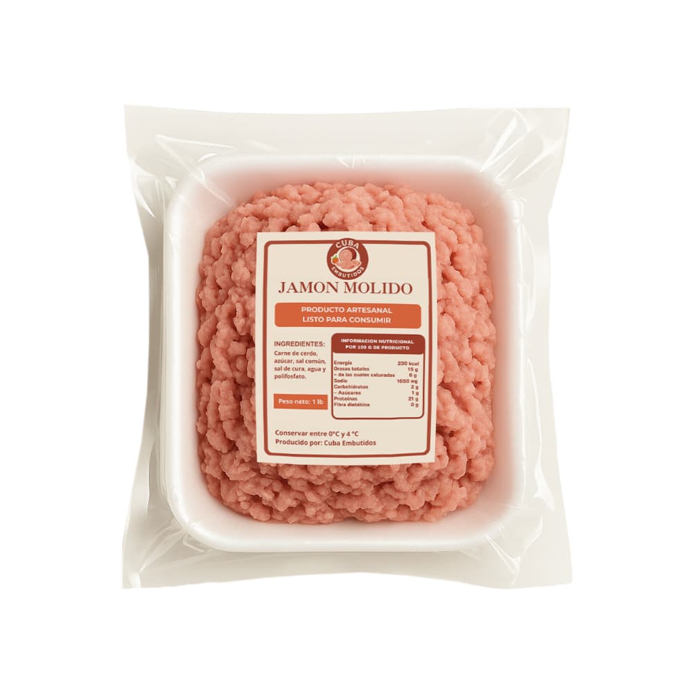 Jamón molido Cuba Embutidos (454 g / 1 lb) - Miniatura 2