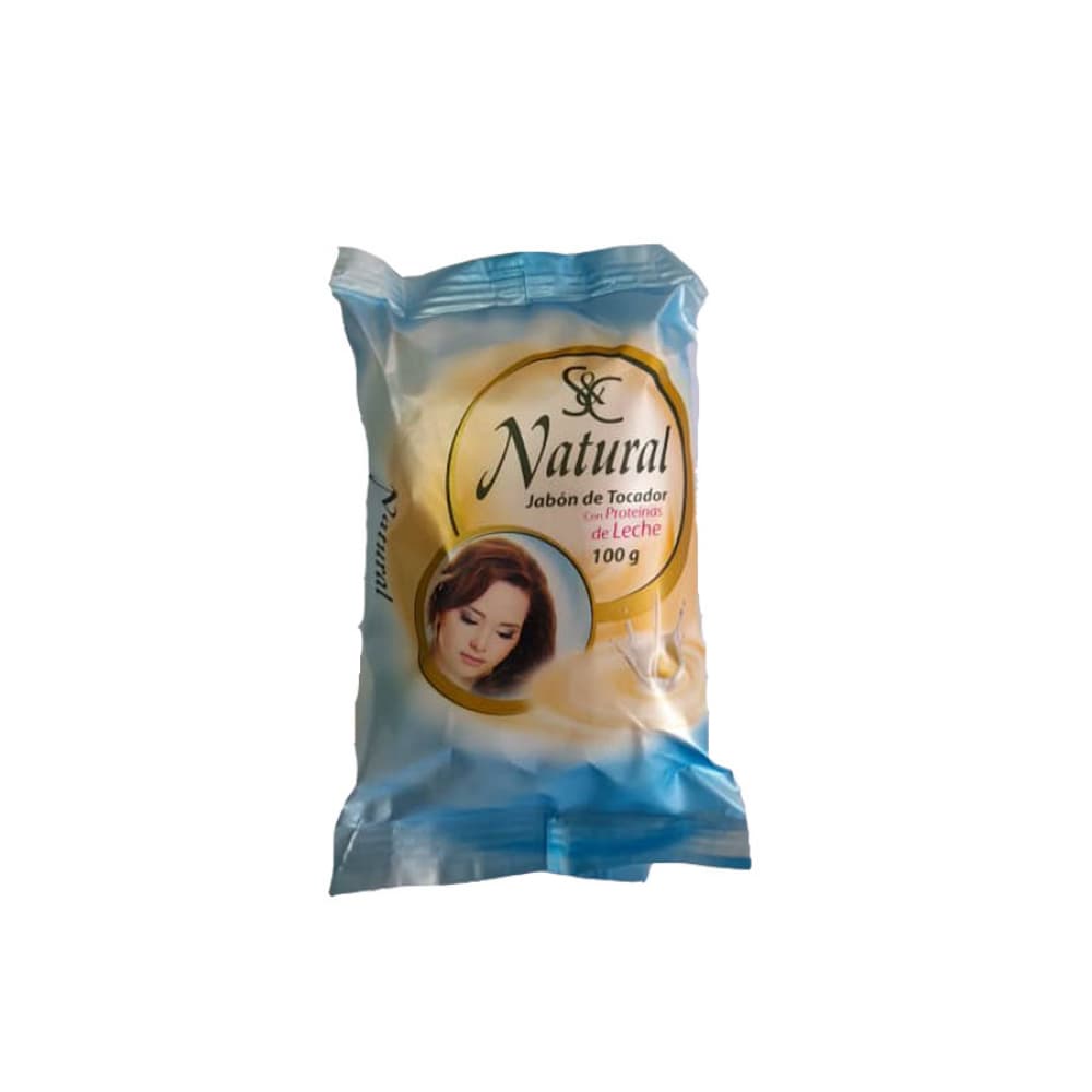 Jabón de tocador con proteína de leche Natural (100 g / 3.5 oz) - Imagen 1