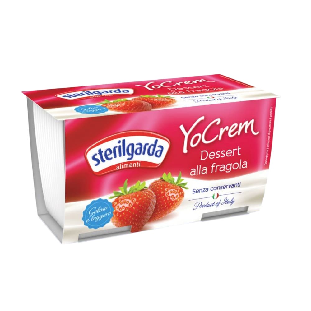 Yogur de fresa YoCrem Sterilgarda (2 U) - Imagen 1