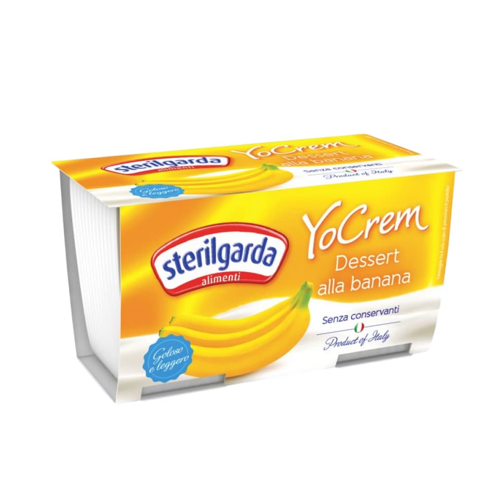 Yogur de plátano YoCrem Sterilgarda (2 U) - Imagen 1