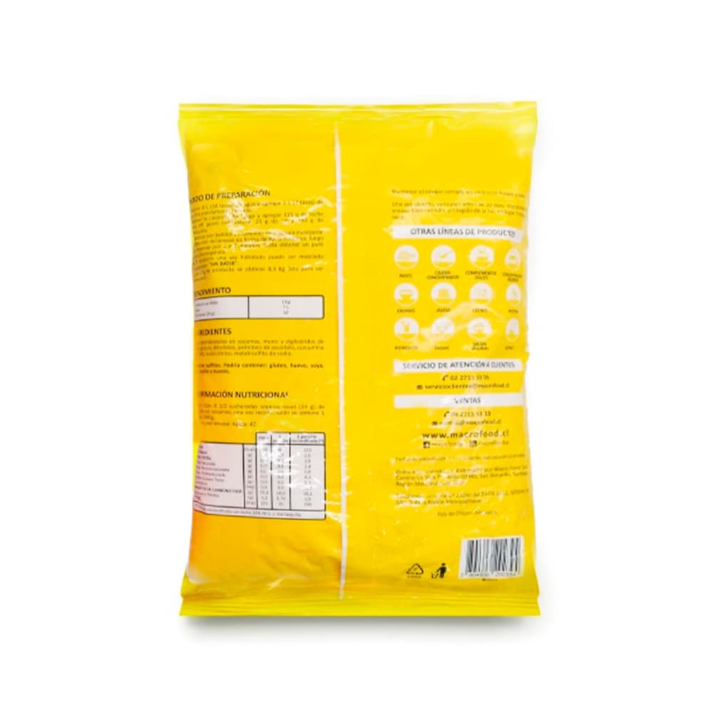 Puré de papa en escama Macro Food (1 kg / 2.2 lb) - Miniatura 3