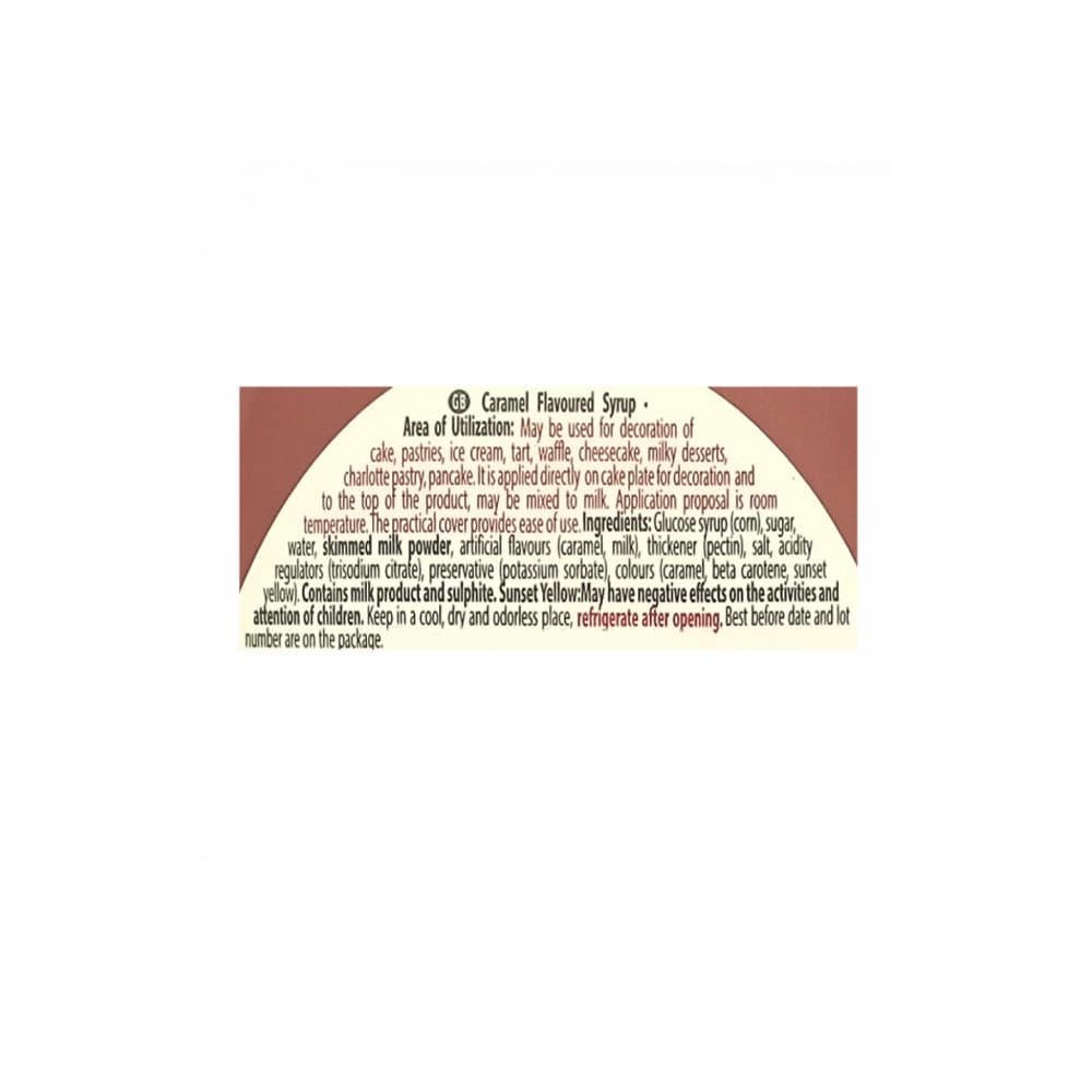 Sirope sabor caramelo Kent boringer (624 g / 1.38 lb) - Miniatura 2