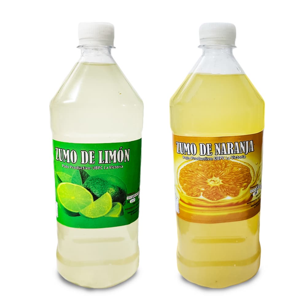 Combo de sabores tropicales 5: Zumo de limón + Zumo de naranja - Imagen 1