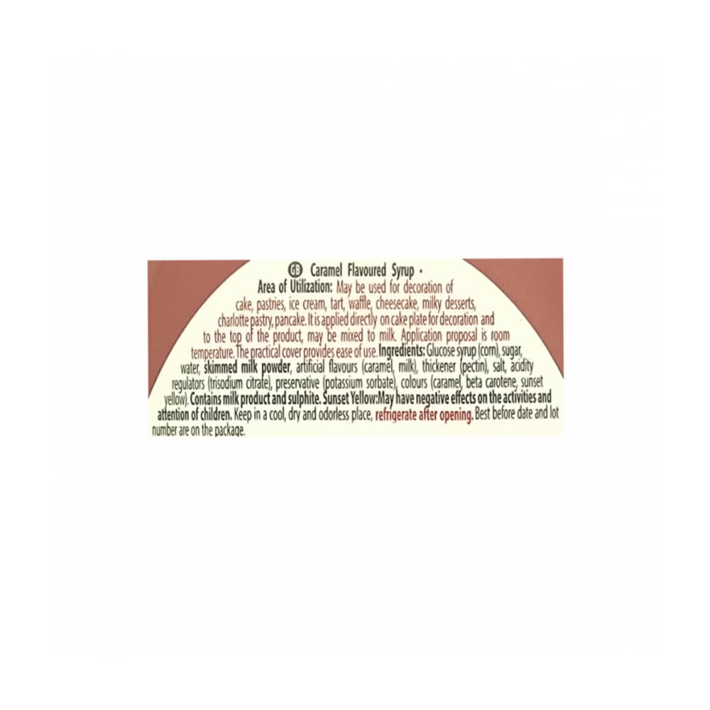 Sirope sabor caramelo Kent boringer (624 g / 1.38 lb) - Miniatura 2