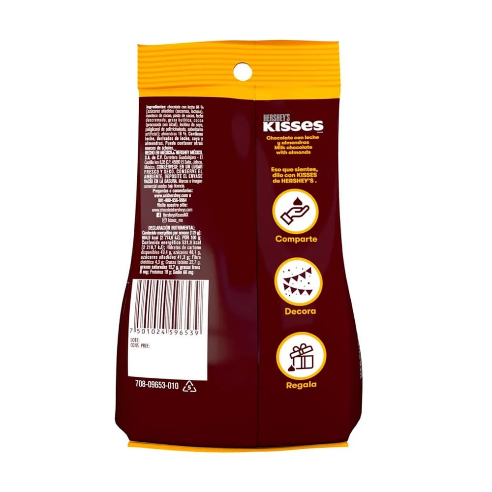Bombones de chocolate con leche y almendras Hershey´s (125 g / 4.4 oz) - Miniatura 2